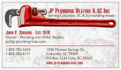 JP Plumbing Heating & AC Co Inc Columbia South Carolina